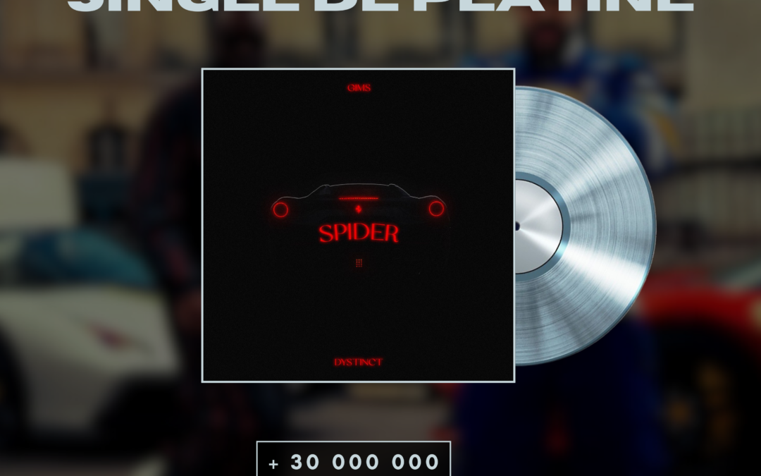 « SPIDER » certifié single de platine !💿